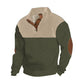 Sudadera deportiva de patchwork para hombre