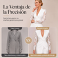 Vestido ajustado elegante para mujer con cuello en V y mangas de encaje