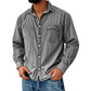 ⏰🔥 ¡OFERTA 50% OFF! 👔✨ Camisa de Hombre de Mezcla de Algodón – Fresca, Cómoda y Versátil con Bolsillo en el Pecho