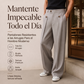 Pantalones de pierna recta resistentes a las arrugas para hombre