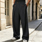 Pantalones de pierna recta resistentes a las arrugas para hombre