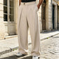 Pantalones de pierna recta resistentes a las arrugas para hombre