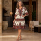 ⏰🔥 ¡OFERTA 50% OFF! 👗✨ Vestido bohemio para mujer con cuello en V y volantes escalonados