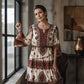 ⏰🔥 ¡OFERTA 50% OFF! 👗✨ Vestido bohemio para mujer con cuello en V y volantes escalonados