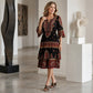 ⏰🔥 ¡OFERTA 50% OFF! 👗✨ Vestido bohemio para mujer con cuello en V y volantes escalonados