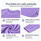 Top informal holgado de cuello redondo para mujer