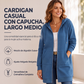 🧥 Sudadera con capucha de longitud media para mujer – cárdigan casual con cremallera y bolsillos | La chaqueta que combina estilo, calidez y funcionalidad | ¡Envío gratis a todo Chile!