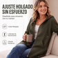 🧥 Sudadera con capucha de longitud media para mujer – cárdigan casual con cremallera y bolsillos | La chaqueta que combina estilo, calidez y funcionalidad | ¡Envío gratis a todo Chile!