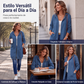 🧥 Sudadera con capucha de longitud media para mujer – cárdigan casual con cremallera y bolsillos | La chaqueta que combina estilo, calidez y funcionalidad | ¡Envío gratis a todo Chile!