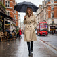 🧥 Abrigo tipo trench cruzado casual para mujer – estilo atemporal y silueta favorecedora | El abrigo que transforma cualquier look | ¡Envío gratis a todo Chile!