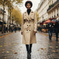 🧥 Abrigo tipo trench cruzado casual para mujer – estilo atemporal y silueta favorecedora | El abrigo que transforma cualquier look | ¡Envío gratis a todo Chile!