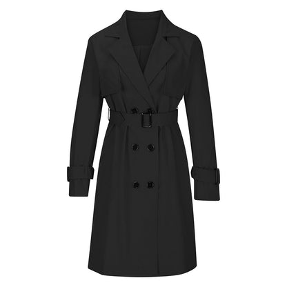 🧥 Abrigo tipo trench cruzado casual para mujer – estilo atemporal y silueta favorecedora | El abrigo que transforma cualquier look | ¡Envío gratis a todo Chile!