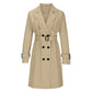 🧥 Abrigo tipo trench cruzado casual para mujer – estilo atemporal y silueta favorecedora | El abrigo que transforma cualquier look | ¡Envío gratis a todo Chile!