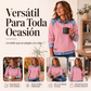 👚 Sudadera de manga larga para mujer con parches de mezclilla – estilo único, comodidad y toque casual | La sudadera que combina la suavidad del algodón con el carácter del denim | ¡Envío gratis a todo Chile!