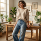 👖 Vaqueros de corte recto holgados casuales para mujer – comodidad, estilo relajado y versatilidad total | El vaquero que combina la holgura del casual con la elegancia del recto | ¡Envío gratis a todo Chile!
