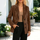 🧥 Chaqueta blazer de ante para mujer – elegancia sofisticada y estilo atemporal | El blazer que realza tu look con un toque de distinción | ¡Envío gratis a todo Chile!