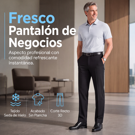 👖 Pantalones casuales de seda de hielo para hombre – frescura, ligereza y estilo moderno | El pantalón que te mantiene fresco y elegante todo el día