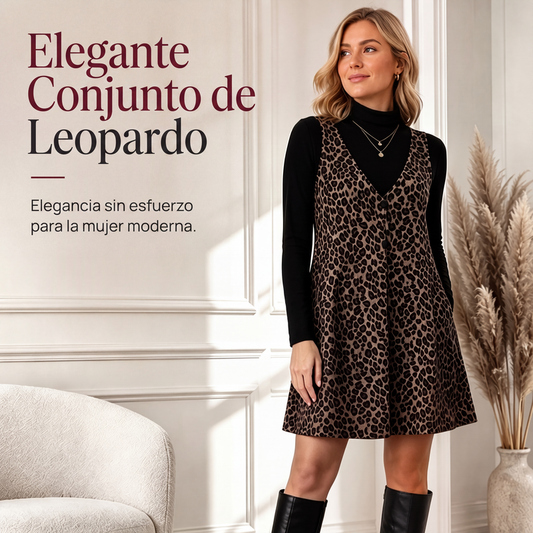 🐆 Conjunto de leopardo en capas favorecedor – estilo salvaje, silueta estilizada y comodidad todo el día | El set que realza tu figura con un toque de actitud | ¡Envío gratis a todo Chile!