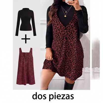 🐆 Conjunto de leopardo en capas favorecedor – estilo salvaje, silueta estilizada y comodidad todo el día | El set que realza tu figura con un toque de actitud | ¡Envío gratis a todo Chile!