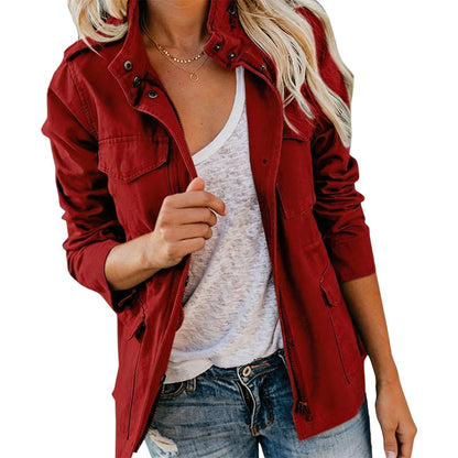 🧥 Chaqueta utilitaria para mujer con bolsillos – estilo funcional, versatilidad y comodidad | La chaqueta que combina moda y practicidad | ¡Envío gratis a todo Chile!