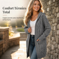 🧥 Cárdigan de punto largo con capucha y bolsillos para mujer – calidez, estilo y funcionalidad en una sola prenda | El cárdigan que te acompaña todo el día con comodidad y elegancia | ¡Envío gratis a todo Chile!