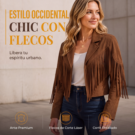 🧥 Chaquetas casuales de mujer con flecos y manga larga – estilo boho, movimiento y personalidad | La chaqueta que añade un toque único a cada look | ¡Envío gratis a todo Chile!