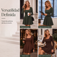 👗 Vestido mini de mujer de manga larga con cuello cuadrado – estilo moderno, silueta favorecedora y frescura | El vestido que combina la elegancia del cuello cuadrado con la comodidad de la manga larga | ¡Envío gratis a todo Chile!