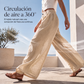 ⏰🔥 ¡OFERTA 50% OFF! 👖✨ Pantalones Anchos de Mezcla de Lino para Mujer – Cintura Alta, Diseño Elegante y Comodidad Transpirable Todo el Día