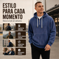 ⏰🔥 ¡OFERTA 50% OFF! 🧥✨ Sudadera con Capucha de Pana para Hombre – Media Cremallera, Textura Premium y Estilo Casual Cómodo Todo el Día