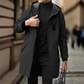 ⏰🔥 ¡OFERTA 50% OFF! 🧥✨ Gabardina cortavientos con capucha de longitud media para hombre