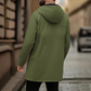⏰🔥 ¡OFERTA 50% OFF! 🧥✨ Gabardina cortavientos con capucha de longitud media para hombre