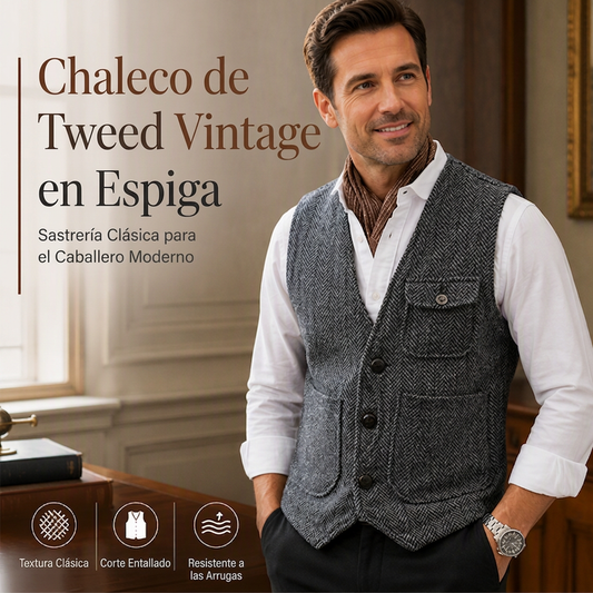 ⏰🔥 ¡OFERTA 50% OFF! 🦺✨ Chaleco Casual Vintage para Hombre – Estilo Elegante, Bolsillos Funcionales y Comodidad para Todo el Día