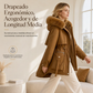 ⏰🔥 ¡OFERTA 50% OFF! 🧥✨Parka acolchada de piel sintética para mujer, para invierno