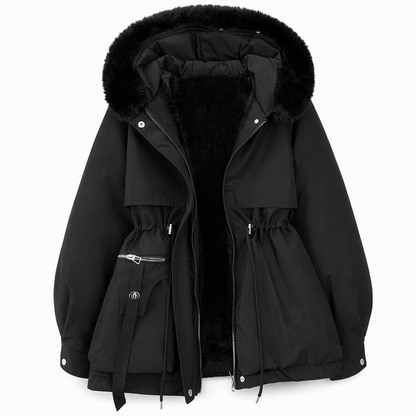 ⏰🔥 ¡OFERTA 50% OFF! 🧥✨Parka acolchada de piel sintética para mujer, para invierno