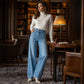 ⏰🔥 ¡OFERTA 50% OFF! 👖✨ Vaqueros de Pierna Ancha para Mujer – Costura Estilizadora, Corte Cómodo y Estilo Urbano Versátil