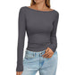 👚 Top de punto canelado elegante para mujer con cuello barco – estilo sofisticado, textura única y comodidad todo el día | El top que realza tu figura con un toque de distinción