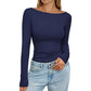 👚 Top de punto canelado elegante para mujer con cuello barco – estilo sofisticado, textura única y comodidad todo el día | El top que realza tu figura con un toque de distinción