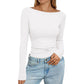👚 Top de punto canelado elegante para mujer con cuello barco – estilo sofisticado, textura única y comodidad todo el día | El top que realza tu figura con un toque de distinción