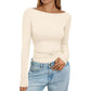 👚 Top de punto canelado elegante para mujer con cuello barco – estilo sofisticado, textura única y comodidad todo el día | El top que realza tu figura con un toque de distinción