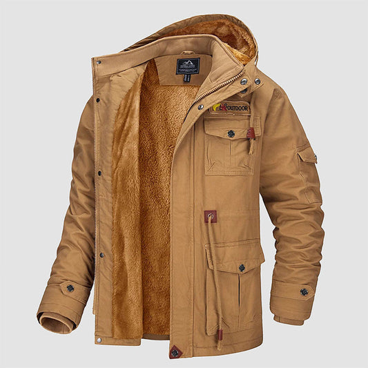 ❄️ ¡ESTILO Y ABRIGO! 🧥 Chaqueta militar de algodón de invierno para hombre – ajuste con cordón y estilo versátil | El regalo perfecto para esta temporada | ¡Envío gratis a todo Chile!